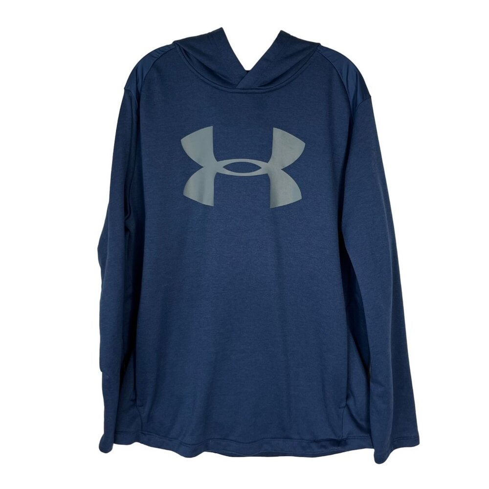 Under Armour Mens Hoodie‎ Sweatshirt Blue Size XXL